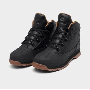 Timberland Black Boys Duck Boots Sz  5 Defender Repellent System Outdoor Hiking
